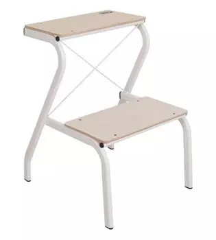 Табурет - стремянка "Конёк" Белый