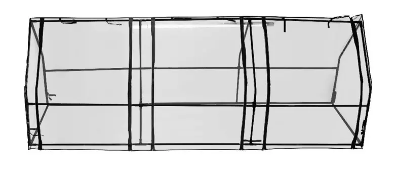 ТЕПЛИЦА GREEN APPLE GA-HOUSE-3Х-FRAME 2700х900х900 мм 3 отсека