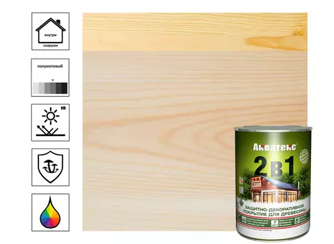 Текстурное покрытие Акватекс "2в1" бесцветный 0,8л