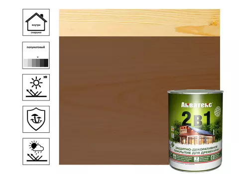 Текстурное покрытие Акватекс "2в1" махагон 0,8л