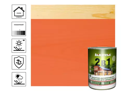 Текстурное покрытие Акватекс "2в1" рябина 0,8л