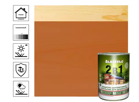 Текстурное покрытие Акватекс "2в1" тик 0,8л