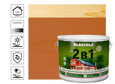 Текстурное покрытие Акватекс "2в1" тик 9л