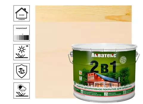 Текстурное покрытие Акватекс "2в1" ваниль 9л
