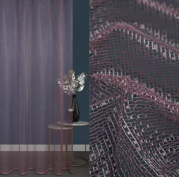 Ткань Сетка Эконом Розовый HX 4071-047/300 Set NC арт 90810 (Китай)