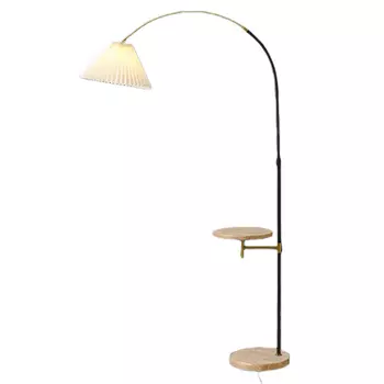 Торшер РОСТОК 200481,1x40W h1650 E27 DIY22 черный/белый абажур