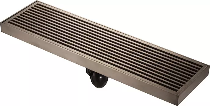 Трап душевой линейный Magdrain JWC300-B. Тип поверхности - матовый, хром. Сухой затвор.