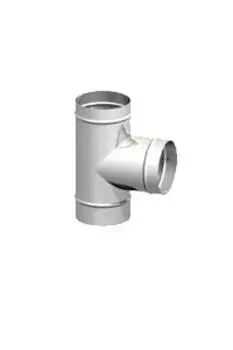 Тройник 150мм, 90град., нерж. 0,5 мм.