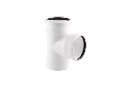 Тройник канализационный ELITE 110/110х90, малошумный.