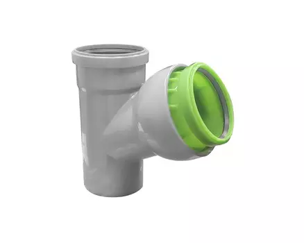 Тройник регулируемый 53-81 град. 110-110 вн. канализ. (15) VALFEX