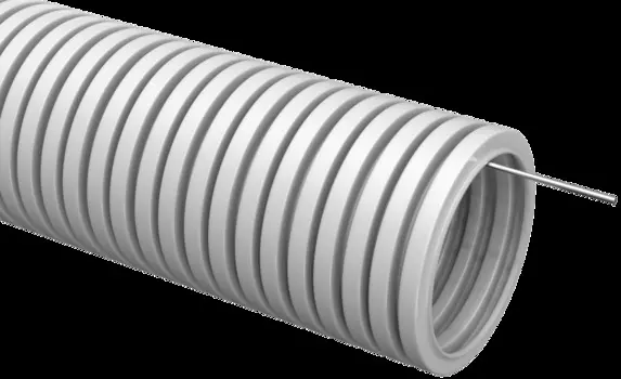 Труба гофрированная ПВХ, D=16 мм, с зондом, 10 м