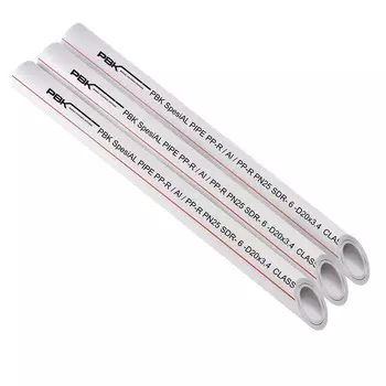 Труба PР-ALUX армированная PN 25 Dy 40 мм (внутрен. армировка) (2 метра)