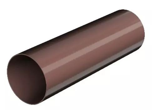 Труба водосточная ПВХ, ТН "ОПТИМА" 120/80, 1,5 м, коричневый