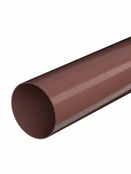 Труба водосточная ТехноНиколь ПВХ 3000 мм, коричневая
