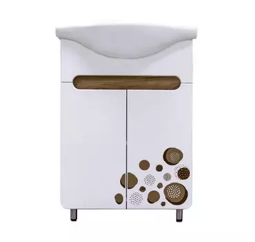 Тумба "Bamby"60 + умывальник. Селигер-60 , дуб тортуга