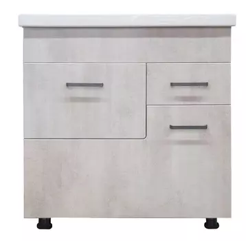 Тумба "Catherine 80 №4" (с ум. Фостер 800П/800/COMO 80) белый камень