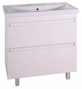 Тумба для ванной ASB-Mebel Коста 80 с умывальником, ясень белый