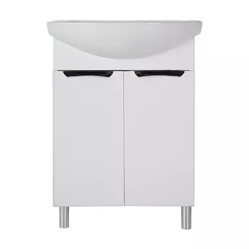 Тумба Мессина 60/2 с раковиной Балтика 60 двери Santek