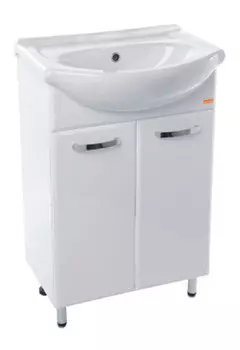 Тумба Вега 55 с умывальником Вега 55.ламинированное ДСП (в разобранном виде)