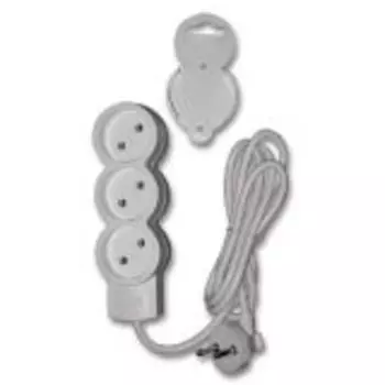 Удлинитель 3 гнезда, без выключателя, без заземления, 5 м