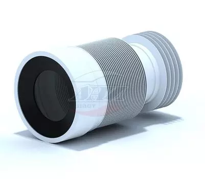 Удлинитель гибкий для унитаза D110мм L 231-500 мм