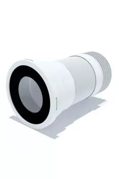 Удлинитель гибкий для унитаза с металлической спиралью d110мм