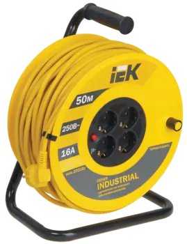 Удлинитель на катушка 4 гнезда, 50 м, 3*1.5 мм2