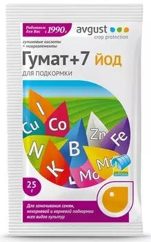 Удобрение компостное Август Гумат+7 йод