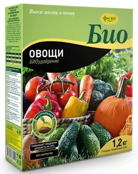 Удобрение сухое Фаско БИО Овощи гранулированное 1,2 кг
