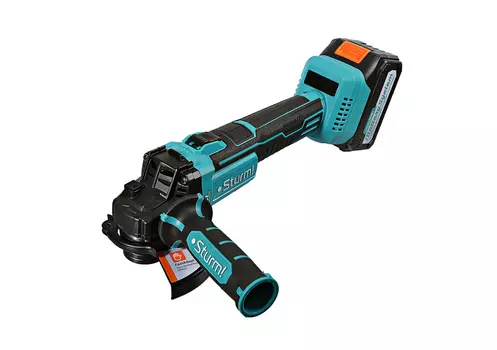 Углошлифмашина Sturm CAG1812 18 В, 125 мм с ЗУ и аккумулятором