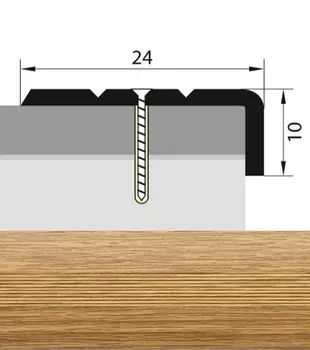 Угол 24*10 1,35 дуб светлый
