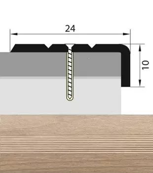 Угол 24*10 1,35 дуб жемчужный