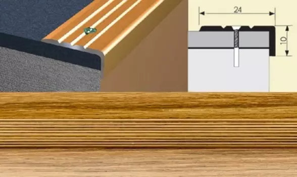 Угол 24*10 1,8 дуб эдельвейс