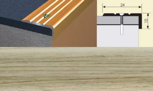 Угол 24*10 1,8 дуб аляска