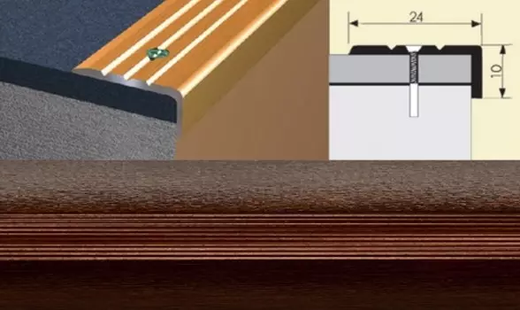 Угол 24*10 1,8 венге