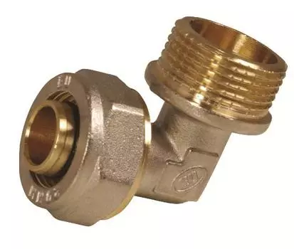 Угольник обжимной 16х1/2", нар.рез