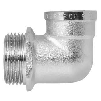 Угольник перех. 1/2" х 3/4" в/н с ограничителем MPF, MP-У