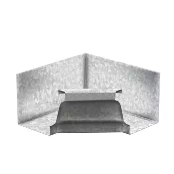 Угол желоба внутренний 120х86 мм, цинк