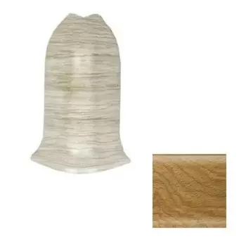 Уголок наружный к плинтусу Salag NGF56 Дуб Аляска