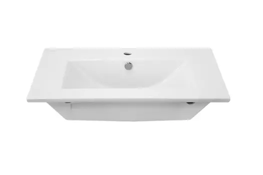 Умывальник мебельный Quadro 75 ВКС Белый S1