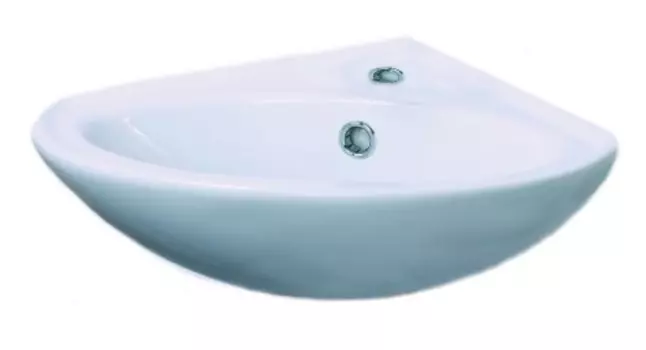 Умывальник угловой Веер 23 ВКС белый S1