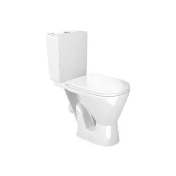 Унитаз-компакт Атлас home de luxе, 2-х уровневой арматурой, сиденье, белый