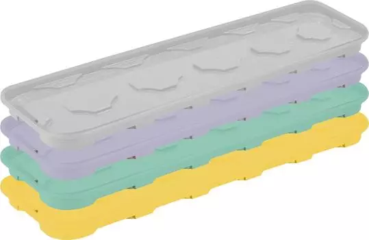 Универсальный поддон InGreen для пластиковых/торфяных горшочков для рассады 200 мл, 12 ячеек микс