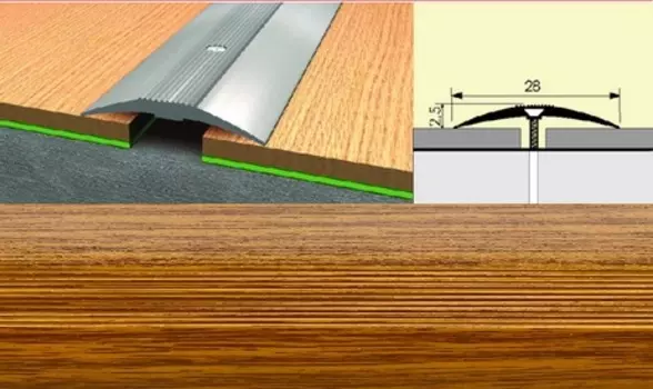 Универсальный стык 28мм 0,9 дуб темный