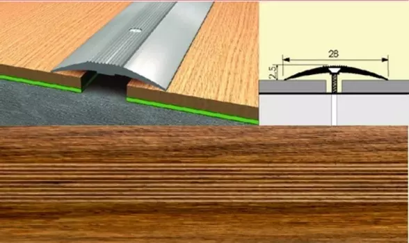 Универсальный стык 28мм 0,9 дуб медовый