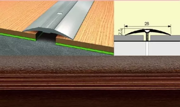 Универсальный стык 28мм 0,9 венге