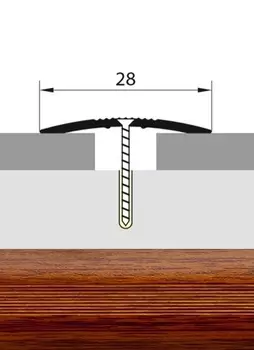 Универсальный стык 28мм 1,35 дуб натуральный