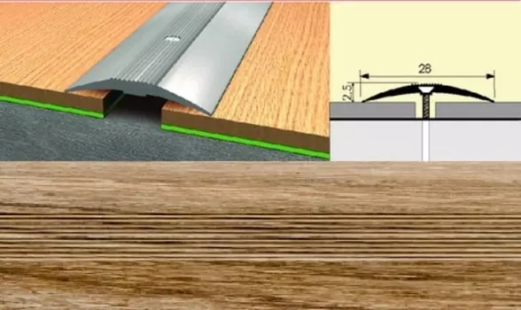 Универсальный стык 28мм 1,8 дуб камелия