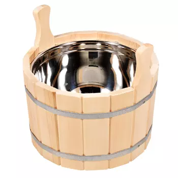 Ушат Банные штучки шайка, вставка из нержавеющей стали 10 л