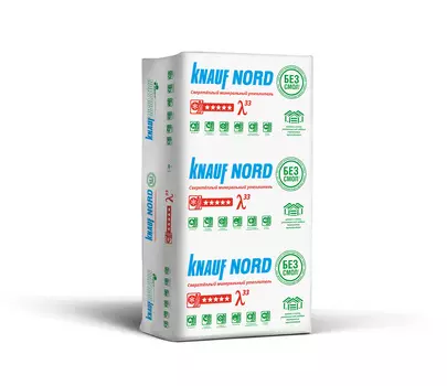 Утеплитель KNAUF NORD ТК S33MR 12*600*1250*50мм, 9м2, 0,45м3